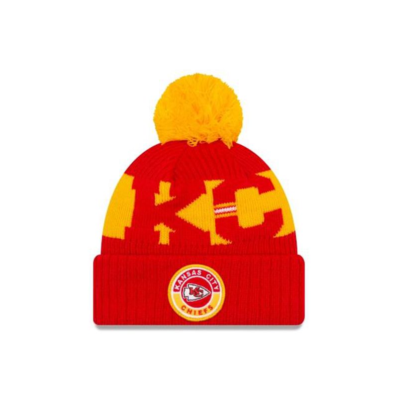 NFL Kansas City Chiefs Cold Weather Sport Knit (MFE8187) - Red New Era Beanies